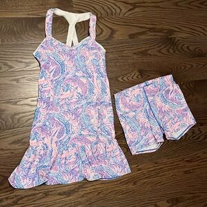 Lilly, Pulitzer Luxletic  tennis dress and shorts